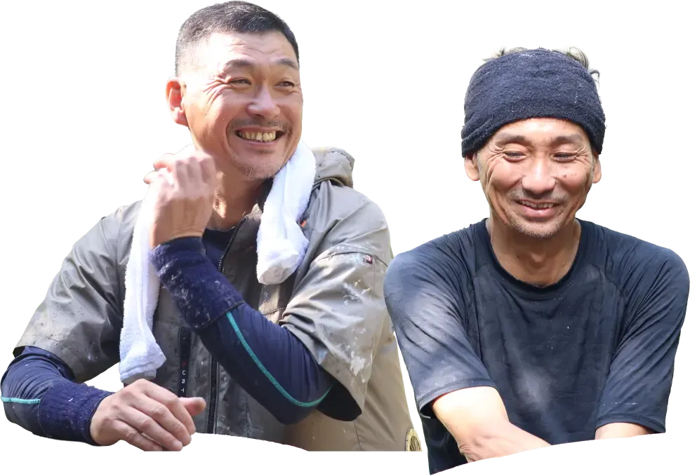 職人の永田さんと北井さん