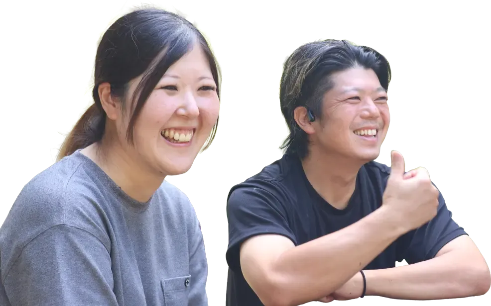 職人の山岡 あおいさんと山岡 拓海さん